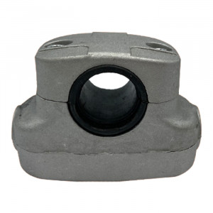 Крепление ручки алюминиевое большое с резинкой бензокосы  28мм