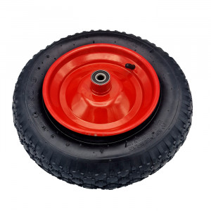 Колесо на тачку ( резина) 3,50-8 под ось 12мм, без оси