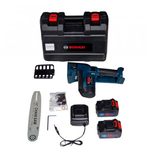 Аккумуляторная пила Boshun с индикатором заряда шина 12