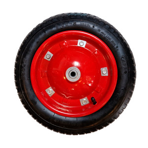 Колесо на тачку ( резина) 3,00-8 под ось 12мм, без оси РАЗБОРНОЕ