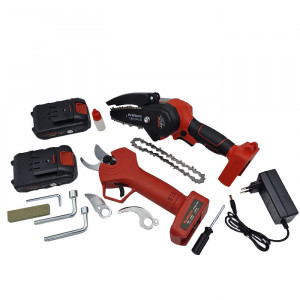 Аккумуляторний веткорез Kraftech + секатор аккумул  38V