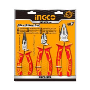 Набір плоскогубці, довгогубці, бокорізи діелектричні 3 шт. INGCO INDUSTRIAL