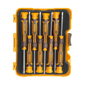 Набір прецизійних викруток 8 шт, SL2, SL2.5, SL3, PH0, PH00, PH000, T6, T8 INGCO INDUSTRIAL