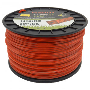 Бухта леска квадрат с жилкой 4,0 мм (86м)