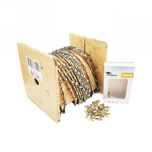 Бухта Китай 3/8 1.3 мм, 1640 зв., супер зуб (золотая)